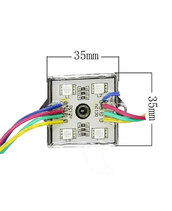 DC12V RGB 5050 LED Modules With Metal Shell 20PCS/String detail 03