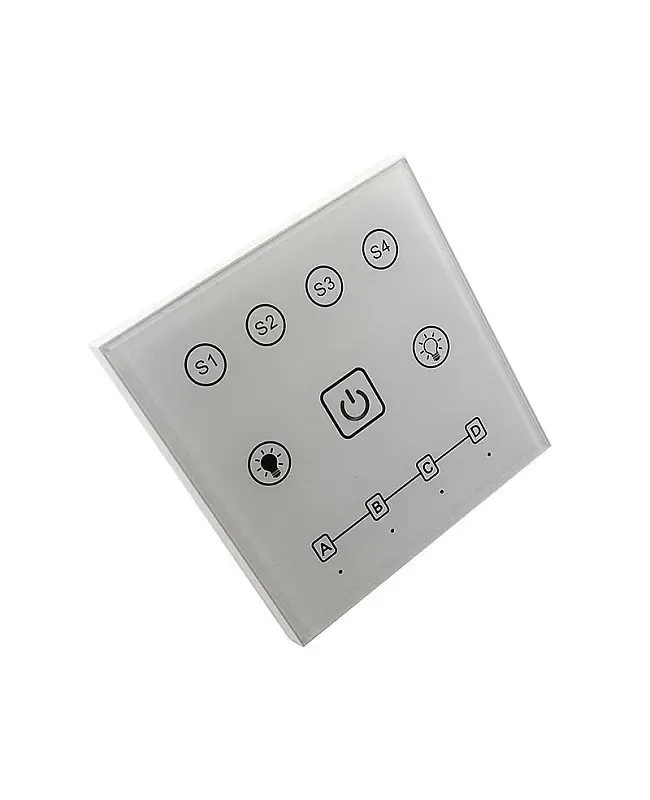 Wireless Wall Panel 2.4G 4 Zones Touch LED Dimmer Switch detail 03