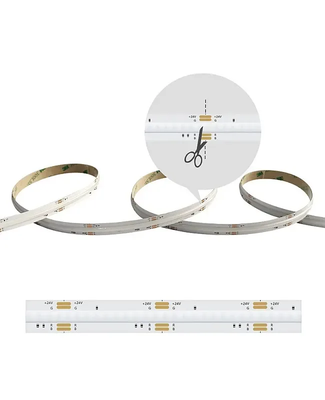 Seamless RGB COB LED Tape High CRI DC12V/24V detail 09