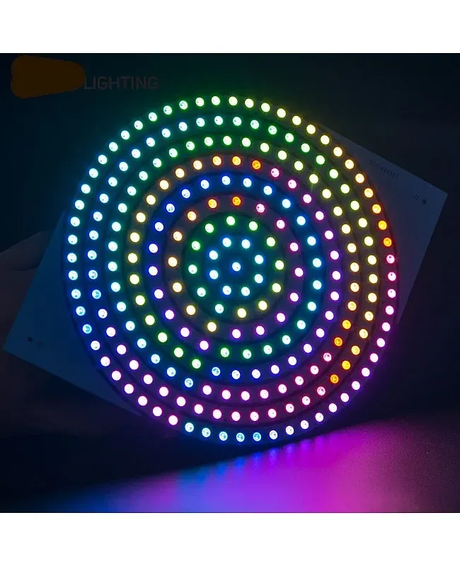 5V Addressable 37/93/241 LEDs WS2812B RGB Matrix LED Panels detail 05