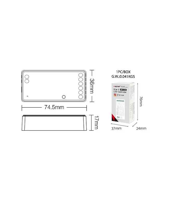 5 In 1 LED Strip Light WiFi Controller detail 04