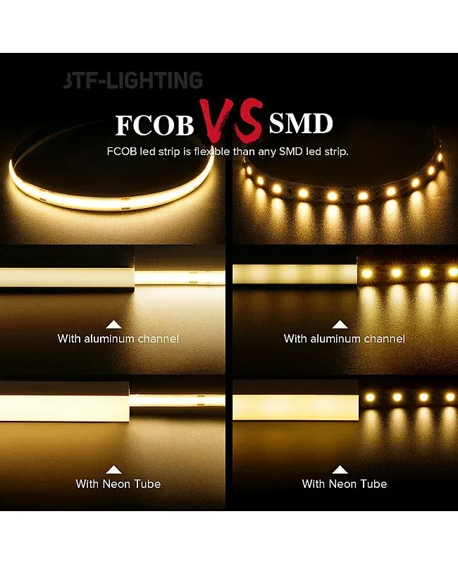Dimmable COB LED Strip 5V With USB Controller detail 05