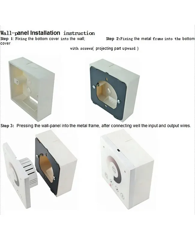 RF SYNC LED Dimmer With Touch Wall Panel Remote detail 06