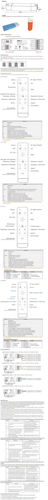 4 IN 1 Wireless Sync Controller With Remote For RGBW LED Lights detail 08
