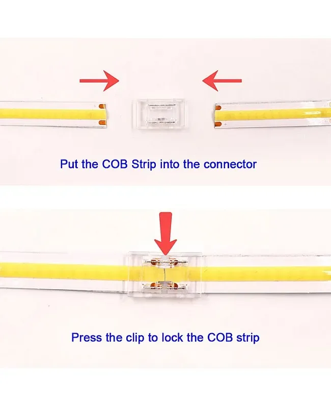 Solderless COB LED Connector For Single Color Strip Lights detail 06