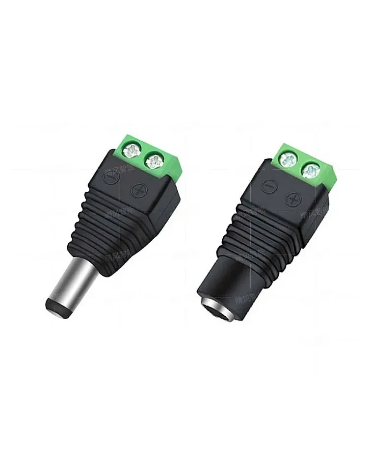5/2.1mm Male Female DC Plug LED Connectors / product image