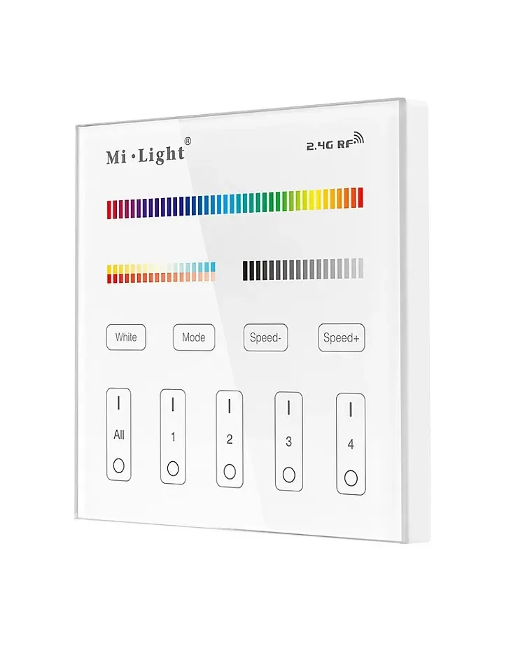 T4 High Voltage 4 Zones RGB CCT LED Remote / product image