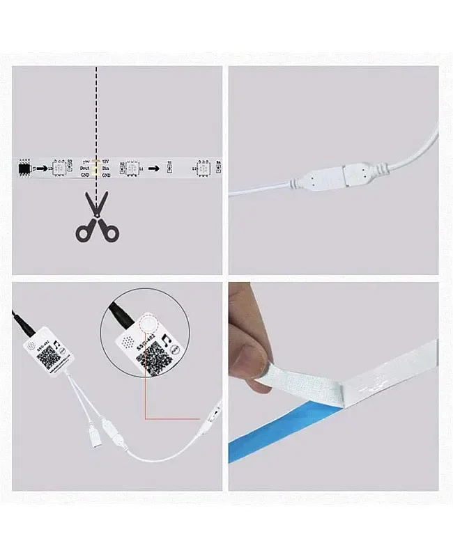 Dream Color LED Light Strip With Bluetooth LED Controller detail 04