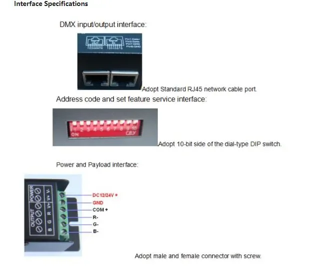 RF DMX 512 Light Decoder detail 09