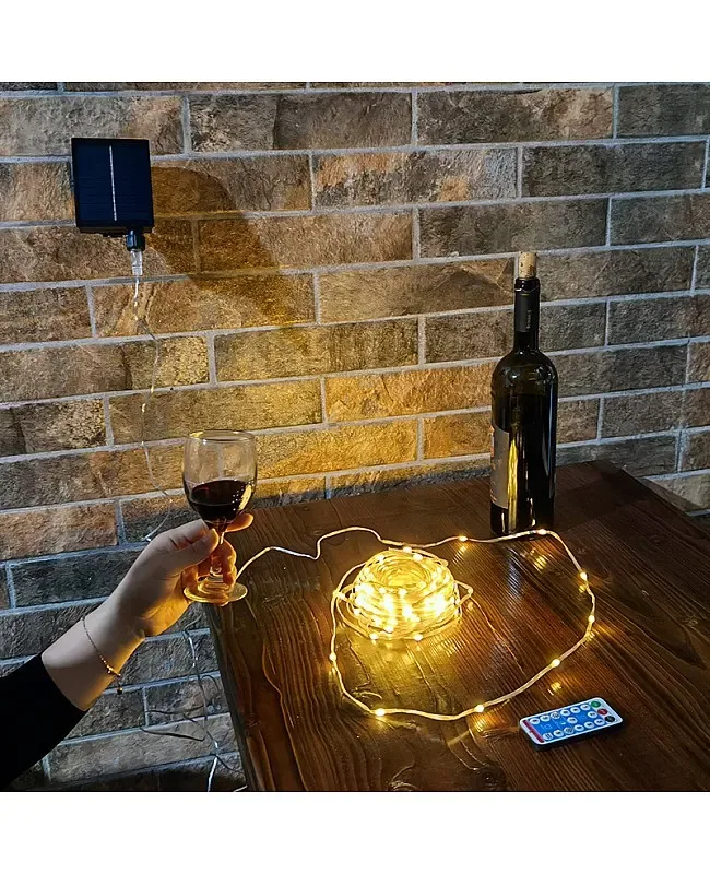Color Changing Solar String Lights Outdoor With Remote detail 07