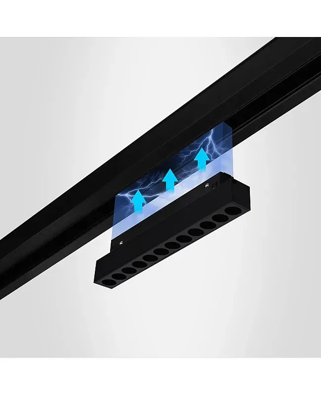 4 RF Magnetic Grille Black Commercial Track Lighting detail 07