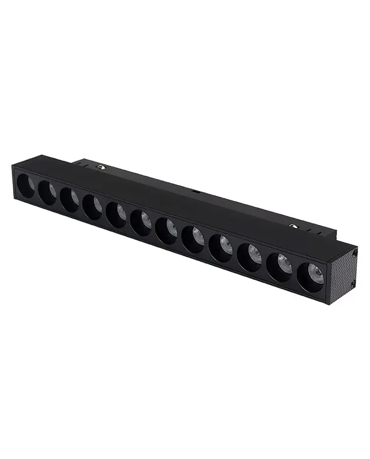 4 RF Magnetic Grille Black Commercial Track Lighting / product image
