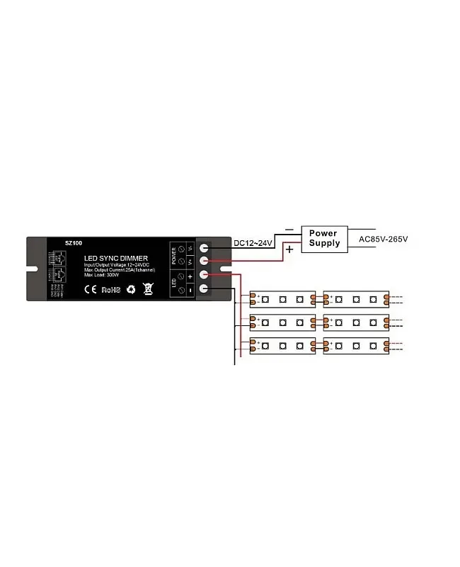 Constant Voltage Single Color Dimmer For LED Lights detail 05