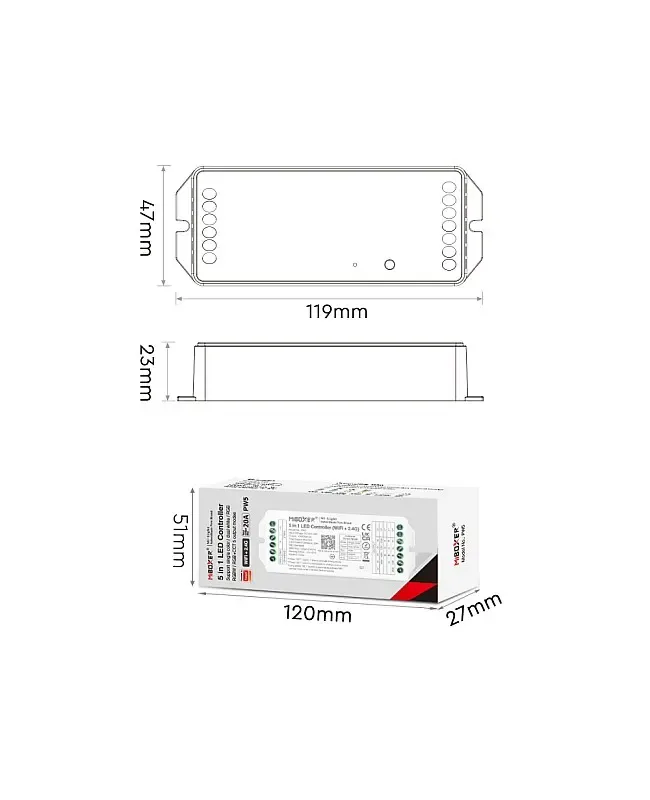 5 In 1 WiFi RGB Light Controller detail 04