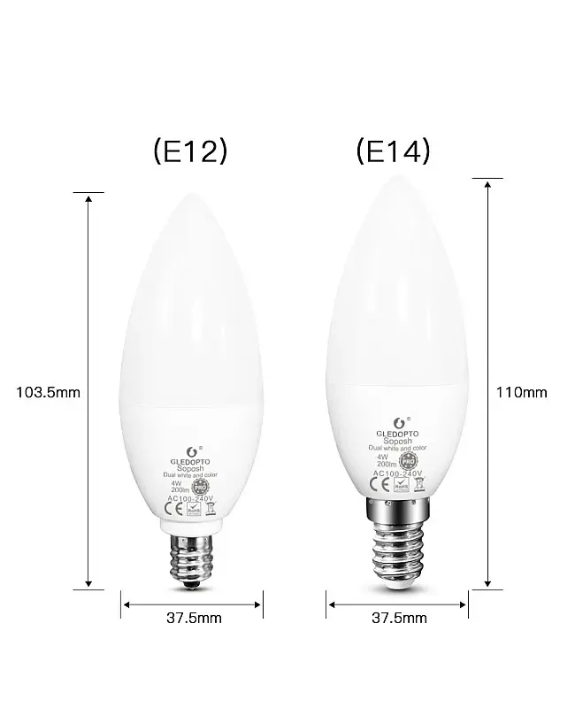 4W RGB+CCT Candle Light Bulb Pro detail 03