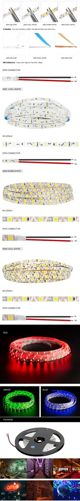 LED Light Tape S Shape 12V 5M 300LEDs detail 08