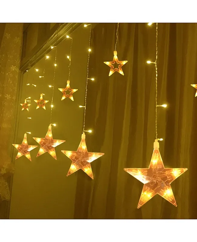 12PCS Big Star 220V LED Curtain Light detail 09