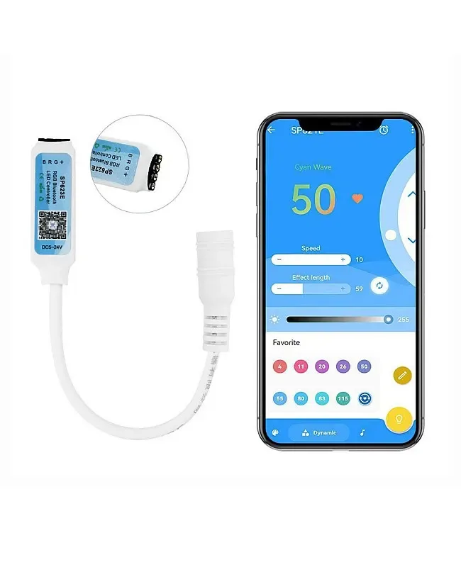 Inline Bluetooth RGB Mini LED Controller detail 07