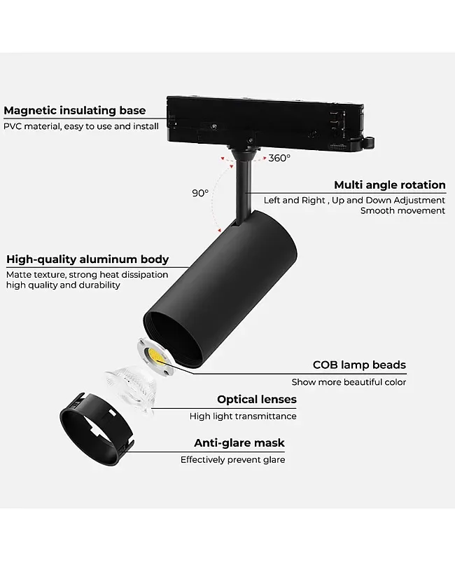 30W Dual White Modern Track Lighting Zigbee+2.4G detail 05