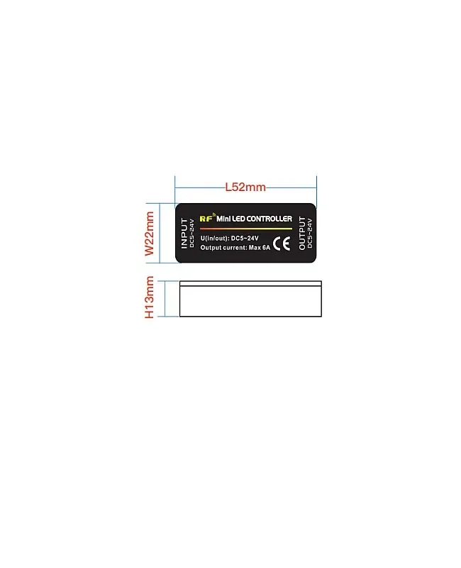 Mini Inline LED RGB Strip RF Controller With Remote Control detail 05