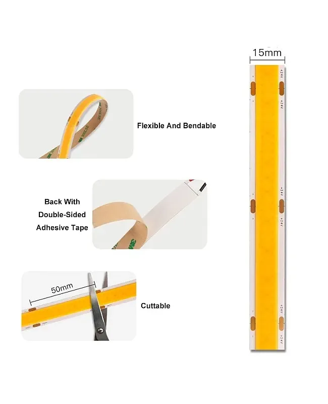 15MM Bright High Power COB LED Strips 24V detail 09