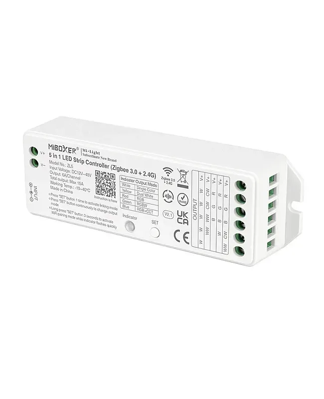 5 In 1 RGBWW Controller Zigbee 3.0+2.4G Wireless detail 02