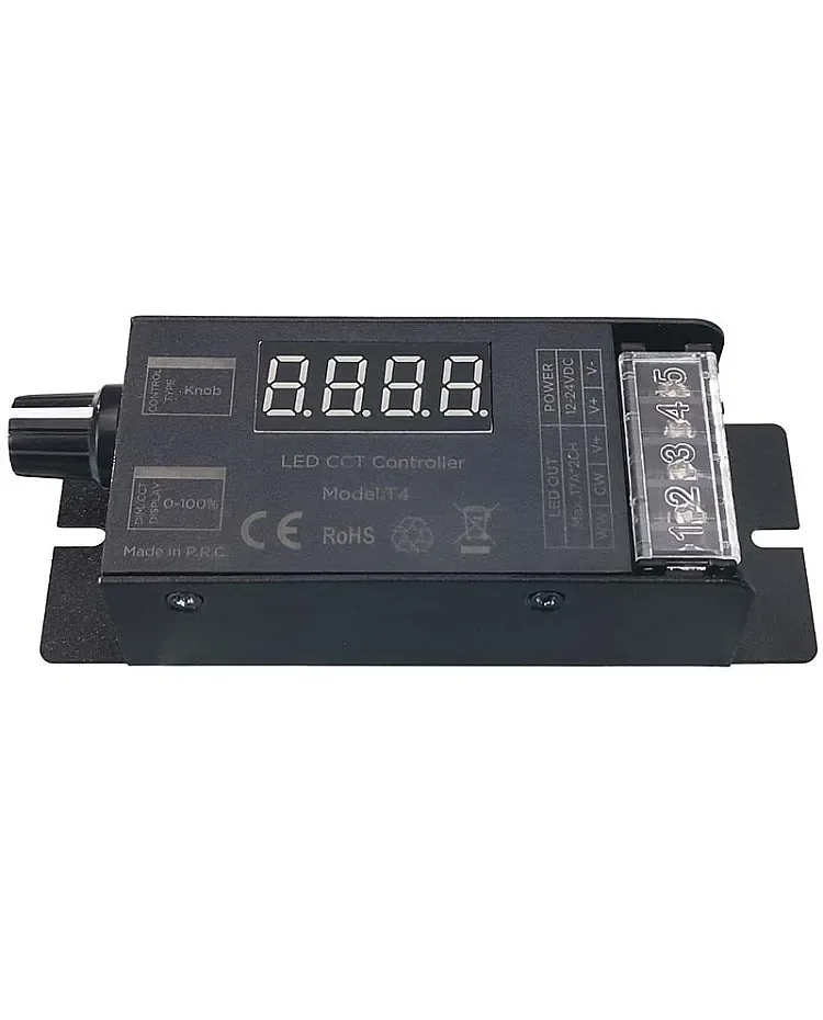 400W CCT Tunable White PWM Dimmer With Knob Switch / product image