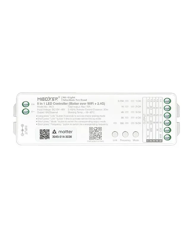 Matter Over WiFi 2.4G RF LED Controller detail 03