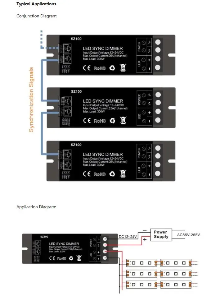 12V LED SYNC Dimmer 300W detail 09