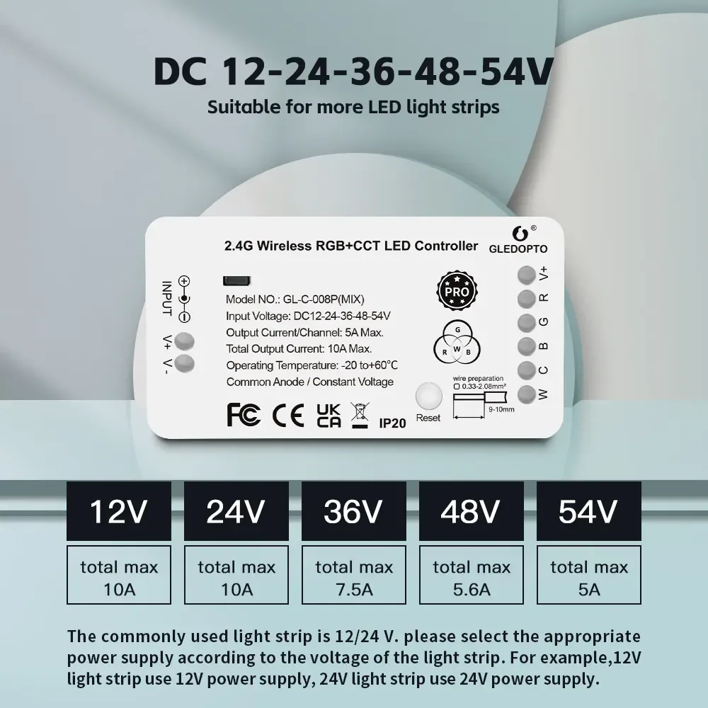 GL C Mix RGB CCT Zigbee LED Strip Remote Controller detail 08