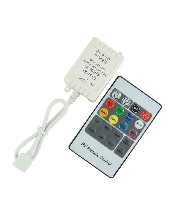 216W Mini RGB LED Controller With RF Remote / product image