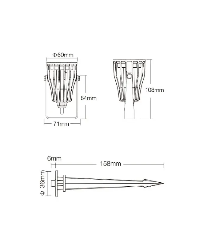 6W Zigbee RGB+CCT Outdoor Spotlights detail 04