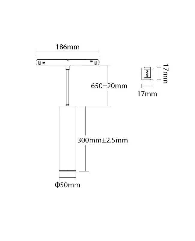 ZR 9W Zigbee Magnetic Rail Pendant Lamp detail 03
