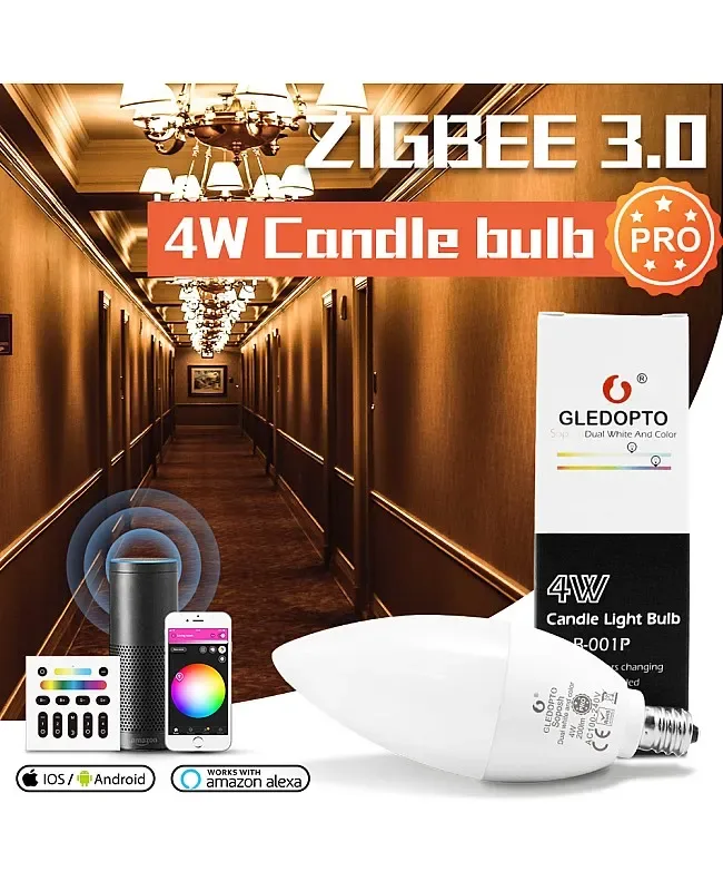4W RGB+CCT Candle Light Bulb Pro detail 04