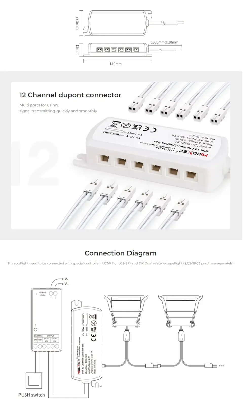 2Pin 12 Channels Juntion Box detail 06