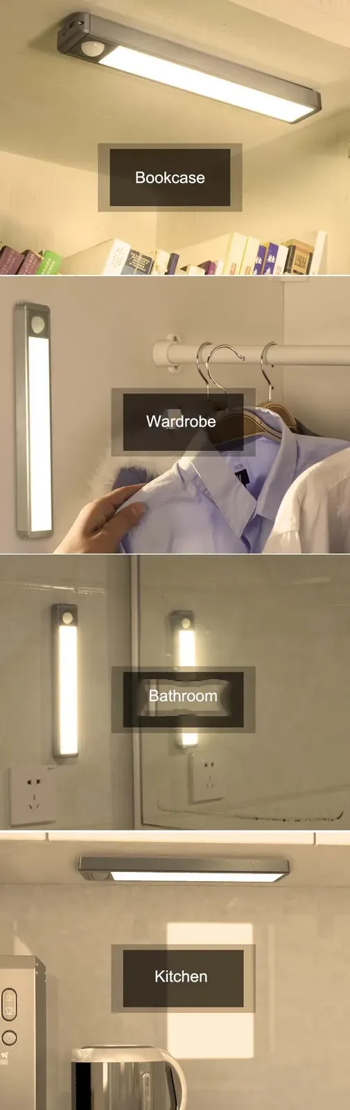 USB Rechargeable Cabinet LED Night Light detail 08