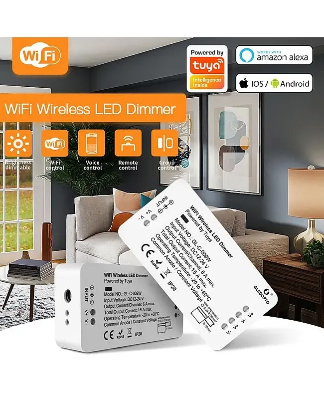 GL C 009W Wireless WiFi Light Dimmer Voice Control detail 04