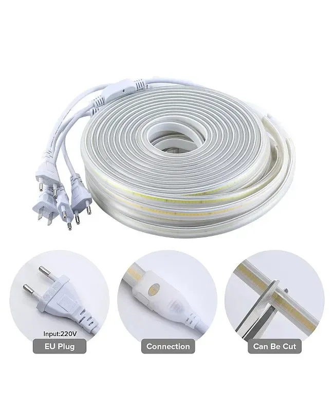 AC220V High Voltage COB LED Strip Lights detail 03