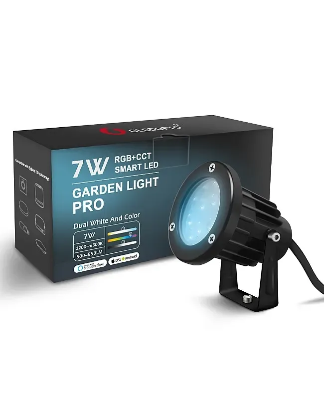 7W RGB+CCT Waterproof Zigbee 3.0 Outdoor Lights For Patio Voice Control detail 10