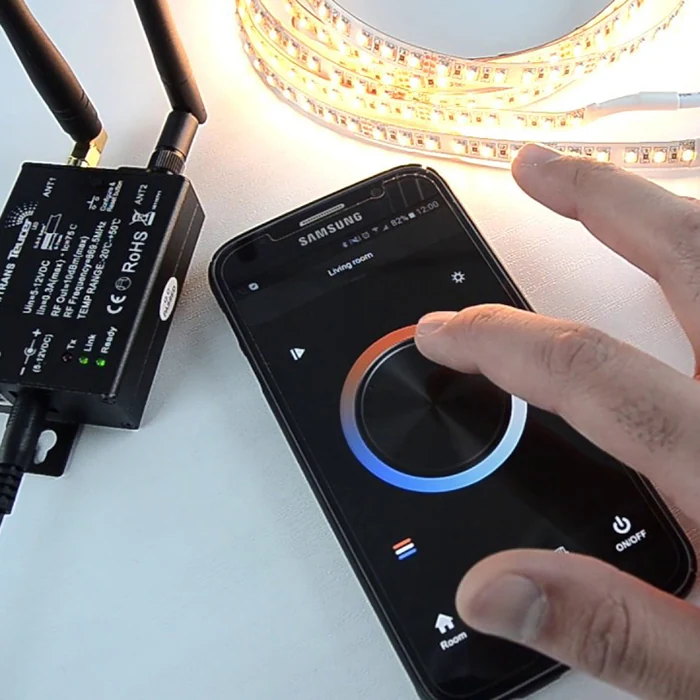 Reference diagram for wiring warm and cool channels on a tunable-white LED strip
