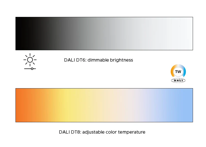 Referenzvergleich des Verhaltens von DALI-DT6- und DT8-Geräten