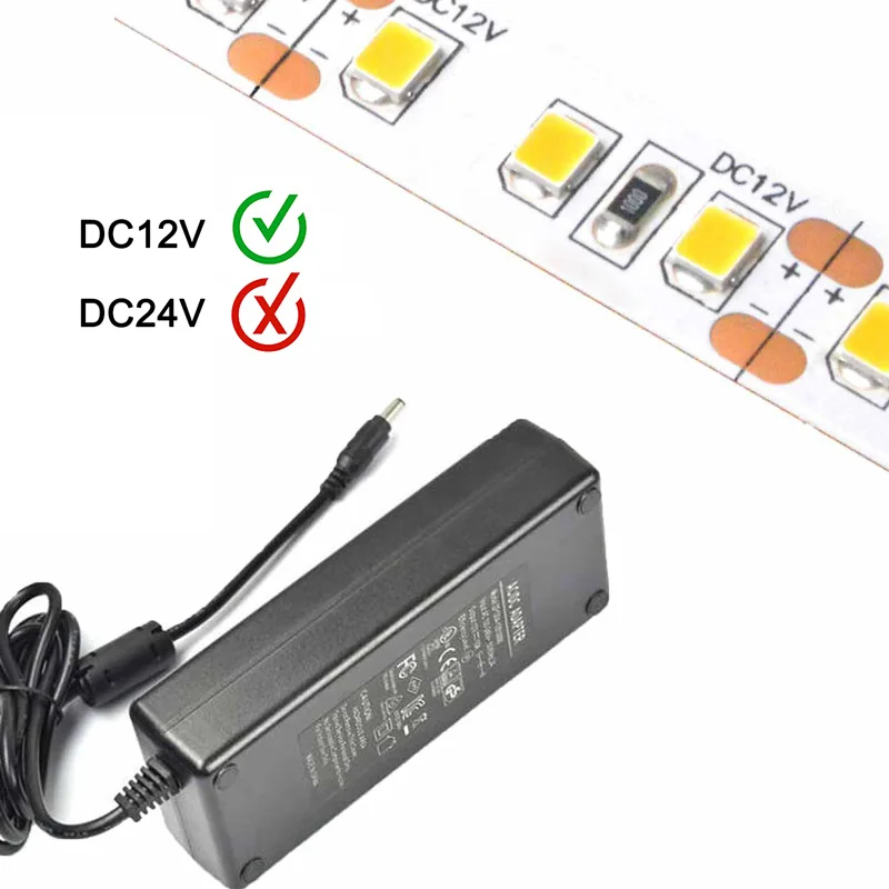 Reference illustration of a selected LED power supply for strip lighting