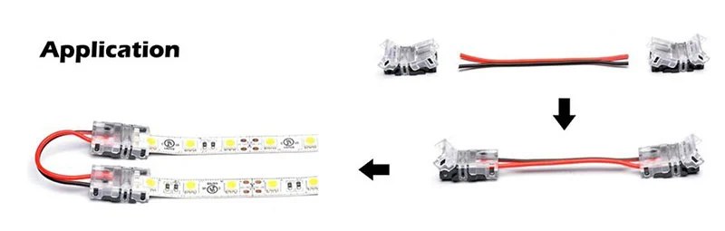Reference protected LED strip connection
