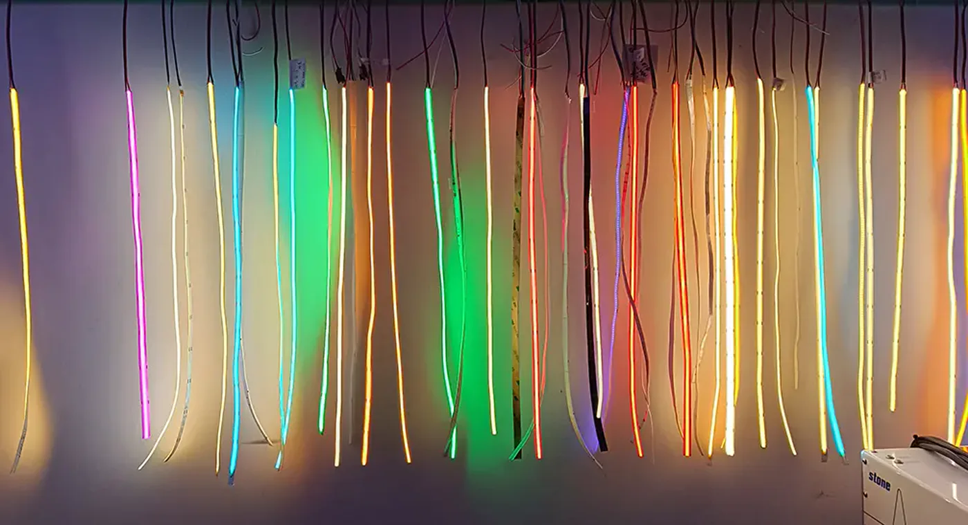 LED strip aging and production test area
